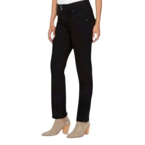 NWT Hudson High-Rise Straight Leg Black Denim Jeans